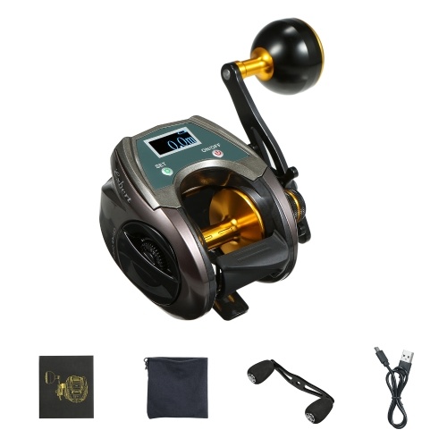 USB Rechargeable Carbon Fiber Baitcasting Reel